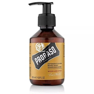 Proraso, Proraso Shampoing-Barbe Holz & Gewürz, Proraso Yellow Line Beard Shampoo Wood & Spice 200 ml