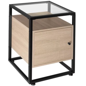TecTake, Nachttisch Dudley Nachttisch Dudley, Tectake - Nachttisch Dudley, 60 cm, Sand