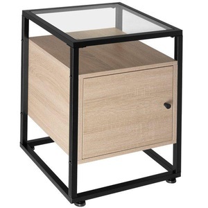 TecTake, Nachttisch Dudley Nachttisch Dudley, Tectake - Nachttisch Dudley, 60 cm, Sand