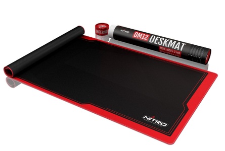 NITRO CONCEPTS, Nitro Concepts DM12 Gaming-Mauspad Schwarz, Rot, 