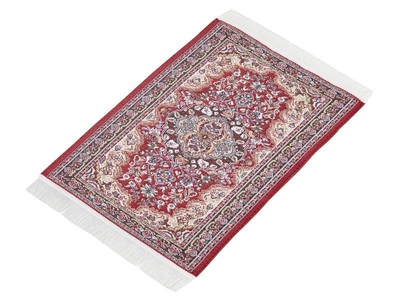 HobbyFun, HobbyFun Mini-Utensilien Teppich 15 x 10 cm Rot, HobbyFun Mini-Utensilien Teppich 15 x 10 cm Rot