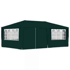 vidaXL, vidaXL Profi-Partyzelt mit Seitenwänden 4×6 m Grün 90 g/m², vidaXL Profi-Partyzelt mit Seitenwänden 4×6 m Grün 90 g/m²