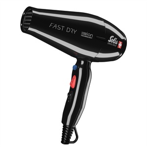 Solis, Solis Fast Dry 360° ionic black Haartrockner, Solis Fast Dry Typ 381 360° ionic Haartrockner schwarz