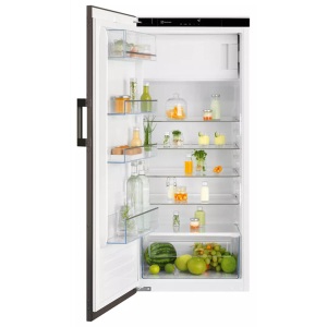 Electrolux, Electrolux EK242SLBR Einbaukühlschrank CH Norm 55cm dekorfähig, Electrolux EK242SLBR Kühlschrank Braun links