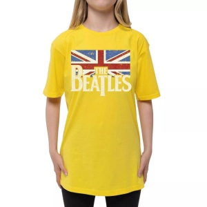The Beatles, Tshirt Logo Mädchen Gelb 116, The Beatles - TShirt Logo, 116, Gelb