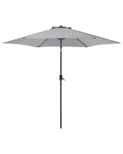Beliani, Sonnenschirm 267 x 267 x 229 cm anthrazi, Beliani - Marktschirm aus Polyester VARESE, One Size, Spacegrau