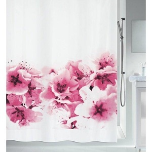 Spirella, SPIRELLA Duschvorhang, Spirella Textilduschvorhang Amanda 180 x 200cm Rosa