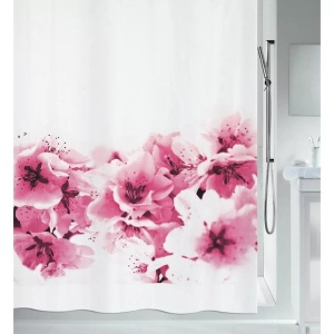 Spirella, SPIRELLA Duschvorhang, Spirella Textilduschvorhang Amanda 180 x 200cm Rosa