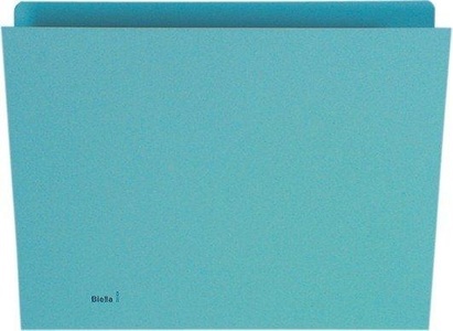 Biella, BIELLA Vertikalmappe A4 25542405 blau 100 Stück, Biella Einlagemappe A4 240 gm², 100 Stück, Blau