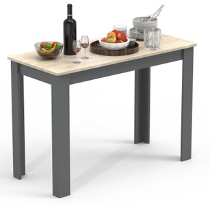 VCM, Holz Esstisch Küchentisch Tisch Esal 110 x 50 cm Holz Esstisch Küchentisch Tisch Esal 110 x 50 cm, VCM - Holz Esstisch Küchentisch Tisch Esal 110 x 50 cm, 110cm, Anthrazit / Honig-Eiche