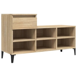 vidaXL, vidaXL Schuhregal Sonoma-Eiche 102x36x60 cm Holzwerkstoff