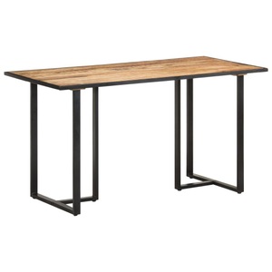 vidaXL, vidaXL Esstisch 140 cm Raues Mangoholz, vidaXL Esstisch 140 cm Raues Mangoholz