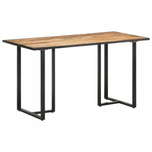 vidaXL, vidaXL Esstisch 140 cm Raues Mangoholz, vidaXL Esstisch 140 cm Raues Mangoholz