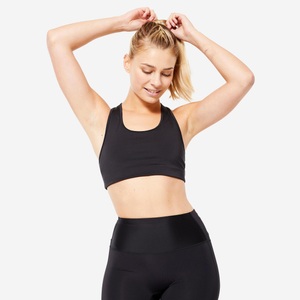 DECATHLON, Sport-bh - Dos Nageur Bra Damen Schwarz Leicht L, DECATHLON - Sport-BH DOS NAGEUR BRA, für Damen, Charcoal Black, Größe L