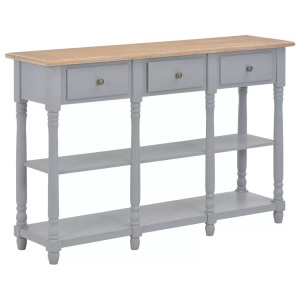 Diverse Hardware, Konsolentisch Grau 120x30x76 cm MDF, vidaXL Konsolentisch Grau 120x30x76 cm MDF