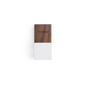 Forster Home, Magnetischer Haken Rechteckig Walnuss Magnetischer Haken Rechteckig Walnuss, Forster Home - Magnetischer Haken Rechteckig Walnuss, One Size, Weiss