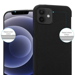 Cadorabo, Hülle für Apple iPhone 12 PRO MAX TPU Silikon Frosted, Cadorabo - Hülle für Apple iPhone 12 PRO MAX TPU Silikon Frosted, Schwarz