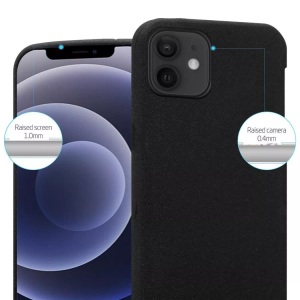 Cadorabo, Hülle für Apple iPhone 12 PRO MAX TPU Silikon Frosted, Cadorabo - Hülle für Apple iPhone 12 PRO MAX TPU Silikon Frosted, Schwarz