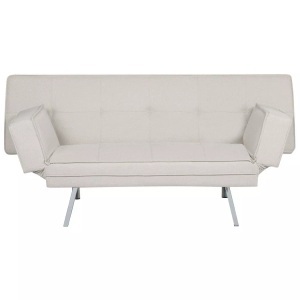 Beliani, Schlafcouch aus Polyester Modern BRISTOL Schlafcouch aus Polyester Modern BRISTOL, Beliani - Schlafsofa aus Polyester Modern BRISTOL, One Size, Perle