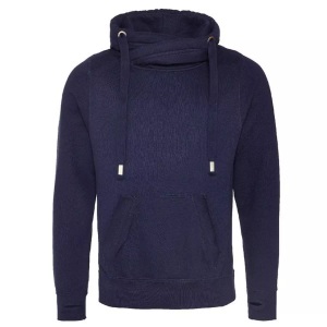 Awdis, Hauben Querhals Hoodie Herren Marine XS, AWDis - Hauben Querhals Hoodie, für Herren, Marine, Größe XS