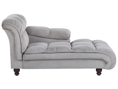 Beliani, Chaiselongue aus Samtstoff Modern LORMONT Chaiselongue aus Samtstoff Modern LORMONT, 