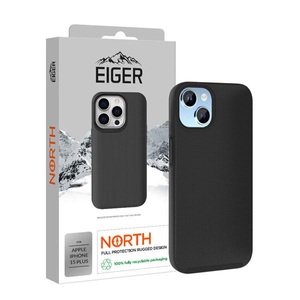 EIGER, Eiger North Case iPhone 15 Plus schwarz Smartphone Hülle, 
