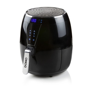 Domo, DOMO XL 4L Heißluft-Fritteuse 1500 W Überhitzungsschutz, Cool-Touch-Gehäuse, mit Display Schwarz, Domo, Fritteusen, Domo DO532FR Fritteusen, Produkte & Wohnen