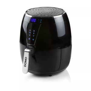 Domo, DOMO XL 4L Heißluft-Fritteuse 1500 W Überhitzungsschutz, Cool-Touch-Gehäuse, mit Display Schwarz, Domo, Fritteusen, Domo DO532FR Fritteusen, Produkte & Wohnen