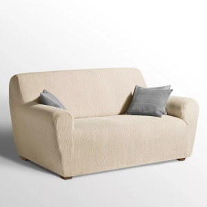 SO'HOME, Stretch-bezug Für Sessel Und Sofa Ahmis Unisex Beige 2P, SO'HOME - Stretch-Bezug für Sessel und Sofa AHMIS, 2P, Weiss