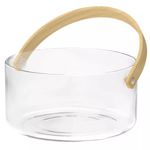 nuts innovations, Servierschale mit Henkel, transparent, Servierschale mit Henkel, transparent
