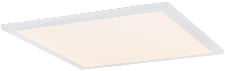 mutoni light, Deckenleuchte Rosi, Globo LED-DECKENLEUCHTE 30 W 45/45/5 cm , Rosi L: 45 CM Weiss , Opal, Weiss , Metall, Kunststoff , 45x5 cm , 004558302601