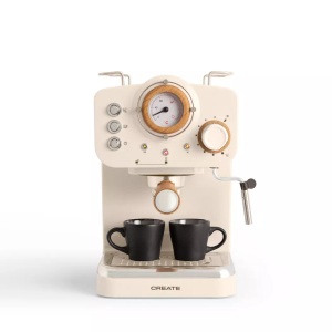 Create, Kaffeemaschine THERA MATT RETRO Kaffeemaschine THERA MATT RETRO, CREATE Thera Matt Retro crema Halbautomatische Kaffeemaschine ? Siebträgermaschine/Espressomaschine