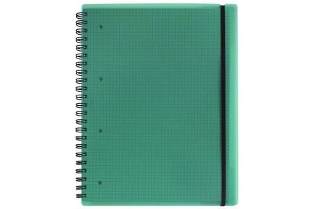 Kolma, KOLMA Notizbuch Easy A4 06.550.01 grün, Kolma Notizheft Easy A4, Kariert, Grün