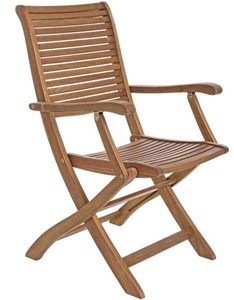 mutoni Garten Deluxe, Gartenstuhl mit Armlehne Noemi Holz, Gartenstuhl mit Armlehne Noemi Holz