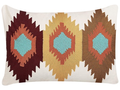 Beliani, Dekokissen aus Baumwolle Boho DANAPUR Dekokissen aus Baumwolle Boho DANAPUR, Beliani - Dekokissen aus Baumwolle Klassisch DANAPUR, S/M, Erdbraun