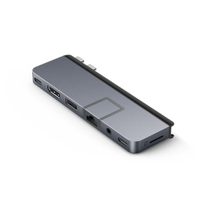 HYPER, HYPER HD575-GRY-GL USB-C® Dockingstation Passend für Marke (Notebook Dockingstations): Universal integrierter, HYPER USB-C® Dockingstation HyperDrive DUO Pro Passend für Marke Dockingstations: Universal MacBook integrierter