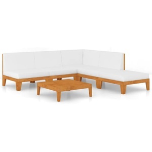 vidaXL, vidaXL 6-tlg. Garten-Lounge-Set mit Kissen Massivholz Akazie, vidaXL 6-tlg. Garten-Lounge-Set mit Kissen Massivholz Akazie