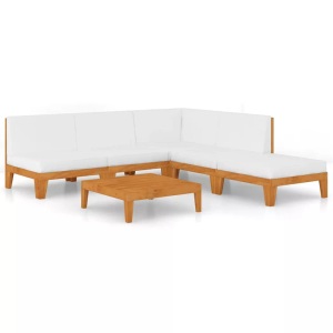 vidaXL, vidaXL 6-tlg. Garten-Lounge-Set mit Kissen Massivholz Akazie, vidaXL 6-tlg. Garten-Lounge-Set mit Kissen Massivholz Akazie