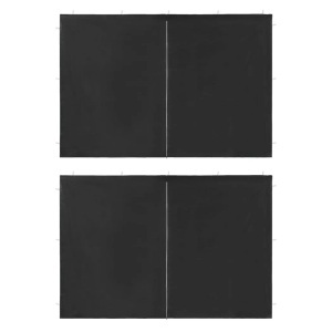 vidaXL, vidaXL Partyzelt-Seitenwände 2 Stück mit Reißverschluss PE Anthrazit, VidaXL - Zeltwand polyethylen, One Size, Grau
