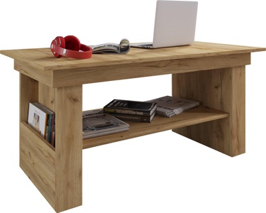 MID.YOU, MID.YOU Couchtisch in holzwerkstoff 65/115/52,5 cm , Kobila , Eichefarben, Honig , 115x52.5 cm , melaminharzbeschichtet,Nachbildung , Stauraum, ausziehbar, höhenverstellbar , 000657016705, VCM - Holz Wohnzimmertisch Kobila höhenverstellbar ausziehbar, One Size, Beige Medium