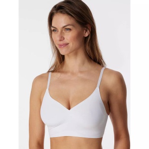 Schiesser, Bustier Microfaser herausnehmbare Pads weiß - Invisible Soft 38, Bustier Microfaser herausnehmbare Pads weiß - Invisible Soft 38