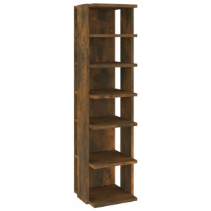vidaXL, vidaXL Schuhregal Räuchereiche 27,5x27x102 cm Holzwerkstoff, vidaXL Schuhregal Räuchereiche 27,5x27x102 cm Holzwerkstoff