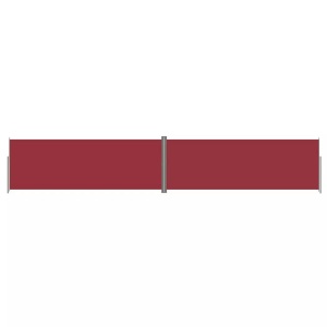 vidaXL, vidaXL Seitenmarkise Ausziehbar Rot 220x1200 cm, vidaXL Seitenmarkise Ausziehbar Rot 220x1200 cm