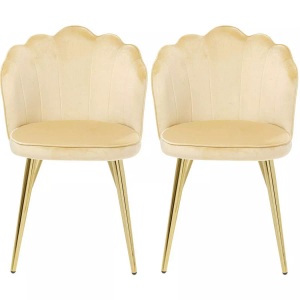 Kare Design, Stuhl Princess Beige (2er-Set), Stuhl Princess Beige (2er-Set)