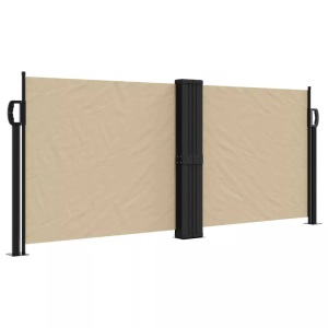 vidaXL, vidaXL Seitenmarkise Ausziehbar Beige 100x1000 cm, vidaXL Seitenmarkise Ausziehbar Beige 100x1000 cm