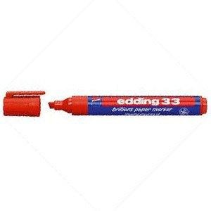 edding, EDDING Permanent Marker 33, Filzstift, Edding 33, Permanent Marker, rot, 33-2