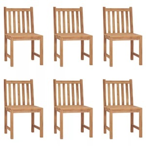 vidaXL, vidaXL Gartenstühle 6 Stk. Massivholz Teak, vidaXL Gartenstühle 6 Stk. Massivholz Teak