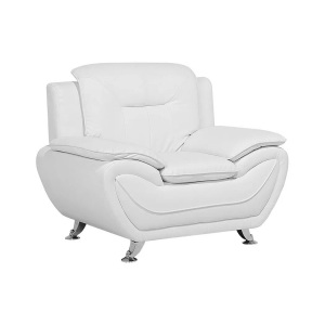 Beliani, Beliani Sessel Kunstleder weiss LEIRA, 