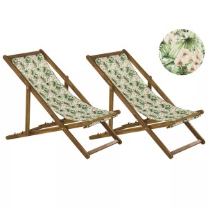 Beliani, Beliani Anzio Sonnenliege, Beliani - Liege aus Polyester Modern ANZIO, One Size, Pink