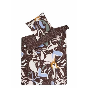 Esprit, Esprit Bettwäsche Nadja mit Blumen, anthrazit, Esprit - Nadja Duvetbezug, 200X210CM, Multicolor